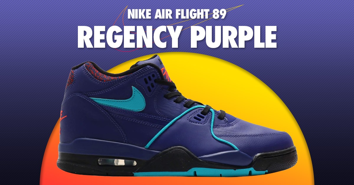 nike air flight 89 black court purple