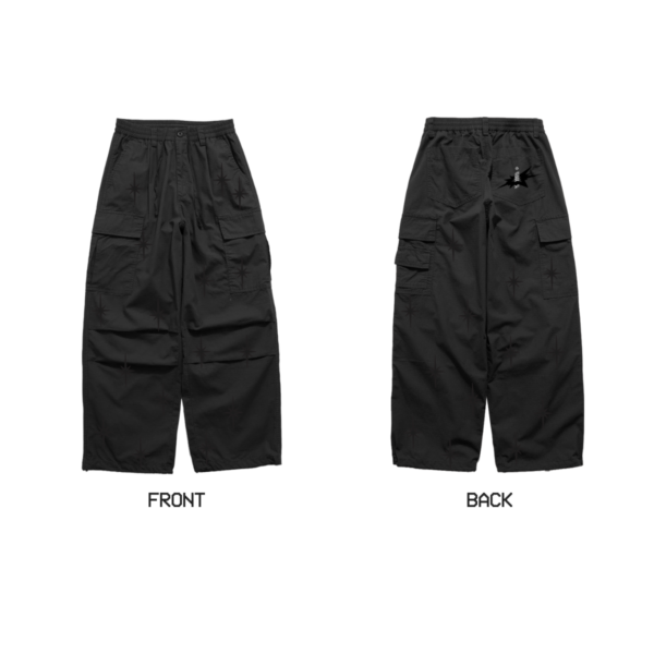INTERFVCE CARGO PANT BLACK - Image 2